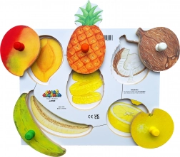 Just Jigsaws Loupeme a Krájíme Plodiny 3 - Dřevěné Puzzle