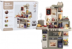 Dětská kuchyňka se světly, zvuky a párou, 88 dílů