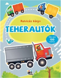 samolepková knížka nákladní auta (maďarská verze)