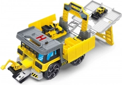 Stavební stanice – herní set s bagrem a sklápěčem