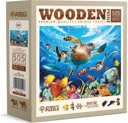 Dřevěné puzzle Život v oceánu 505 dílků WOODEN CITY