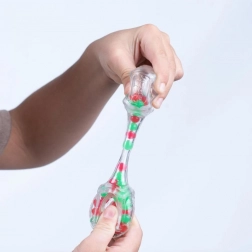 Fidget Blox Sound relaxační kostka – zelená a červená