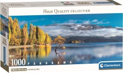Panoramatické puzzle Zlaté odrazy jezera Wanaka 1000 dílků CLEMENTONI