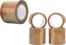 Hnědá balicí páska 48 mm × 50 m, syntetický kaučuk