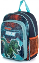 Dětský batoh s flitry Dinosaurus