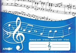 Notový zošit junior 8 listů