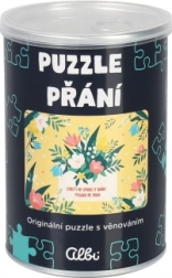 Puzzle přání Štěstí spadlo z nebe – 100 dílků v plechovce