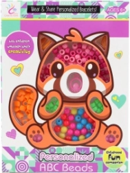 Sada barevných plastových korálků pro děti