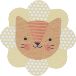 Petit Collage dřevěné chrastítko lvíček