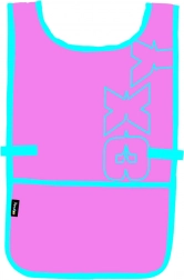 Zástěra pončo Oxy Pink pro tvoření