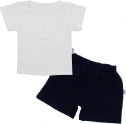 Dojenecká mušelínová souprava New Baby Summer Nature tmavě modrá 56 (0–3 m)