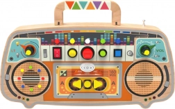 Dřevěné FM rádio – interaktivní activity board pro děti