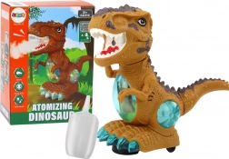 Žlutý tančící dinosaurus s překážkovým senzorem, světly a zvuky