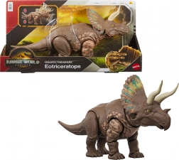 Figurka eotriceratopse JURASSIC WORLD Rebirth Gigantic Thrashers 32 cm