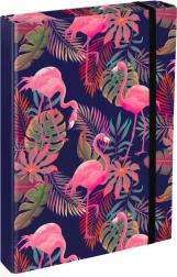 Desky na školní sešity A4 Jumbo s motivem plameňáků BAAGL