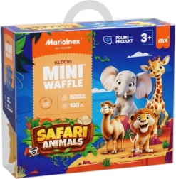 Stavebnice Mini Waffle - Safari Zvířata 100 ks