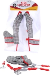 Dětský kostým kuchaře se sadou nádobí