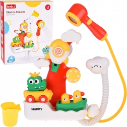 Multifunkční koupací hračka krokodýl a kačenky se sprškou 4v1