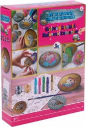 Malování na kamínky – třpytivý jednorožec