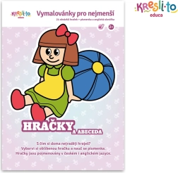 Omalovánky pro nejmenší – hračky a abeceda