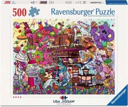 Ravensburger Puzzle USA Jigsaw Nationals: Sladké hřiště (500 dílků)