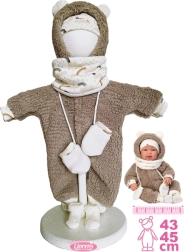 Llorens obleček pro panenku New Born 43–45 cm, 5dílná sada