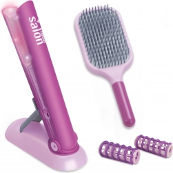 Dětská žehlička na vlasy se sadou doplňků 19 cm