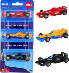 Siku sada 3 závodních aut formule z kovu