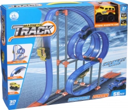 Magnetická závodní dráha s autem na setrvačník