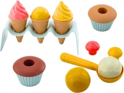 dětský pískový set zmrzlina a cupcaky, 13 dílů