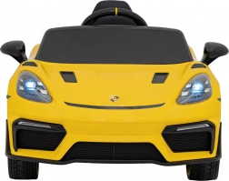 Dětské elektrické auto Porsche 718 Spyder RS s panelem MP4 – Žlutá