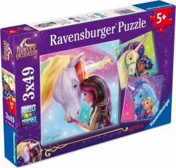 Puzzle 3×49 dílků RAVENSBURGER – UNICORN ACADEMY (Akademie jednorožců)