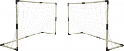 Sada dvou fotbalových branek s tabulí na skóre a příslušenstvím