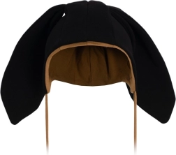 Dětská bavlněná čepice s oušky New Baby Favorite černá