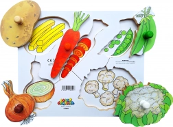 Just Jigsaws dřevěné puzzle Loupeme a krájíme – 6 dílů