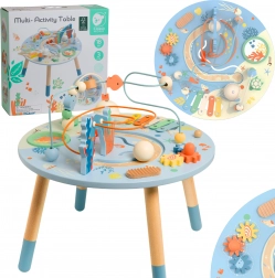 Dřevěný Stolek Aktivit Mořský Život - Hudební a Edukační