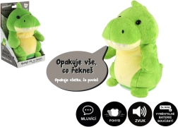 Plyšový dinosaurus Rexík opakující věty se zvukem 18 cm