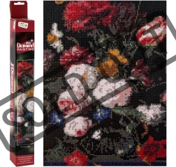 Diamantové malování květiny 40 × 50 cm