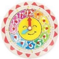 Dřevěné puzzle hodiny BABU