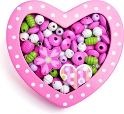 Korálky pro navlékání sady Srdíčko