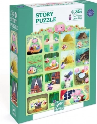 DJECO puzzle Tři prasátka 35 dílků