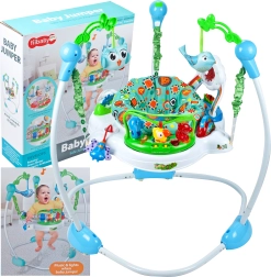 Skákadlo se zvířátky modré