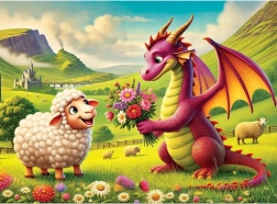 Dřevěné puzzle kytice pro kamaráda 40 dílků WOODEN CITY