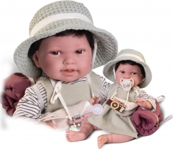 Realistická miminka panenka Antonio Juan Pipa s měkkým látkovým tělem 42 cm