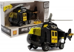 Záchranná helikoptéra na baterie s světly a zvuky