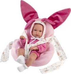 Llorens New Born Holčička - Realistická Panenka Miminko s Celovinylovým Tělem 35 cm