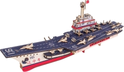 Woodcraft dřevěné 3D puzzle letadlová loď Liaoning