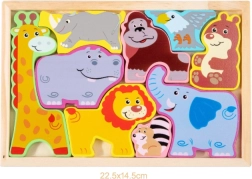 Dřevěné puzzle zoo