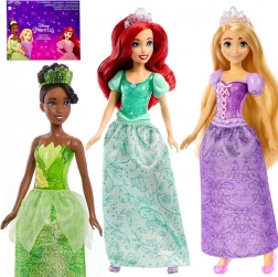 Mattel Disney princezny sada 3 panenek: Ariel, Tiana, Rapunzel