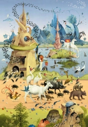 Puzzle HEYE Na výletě – Hieronymus Bosch, 500 dílků